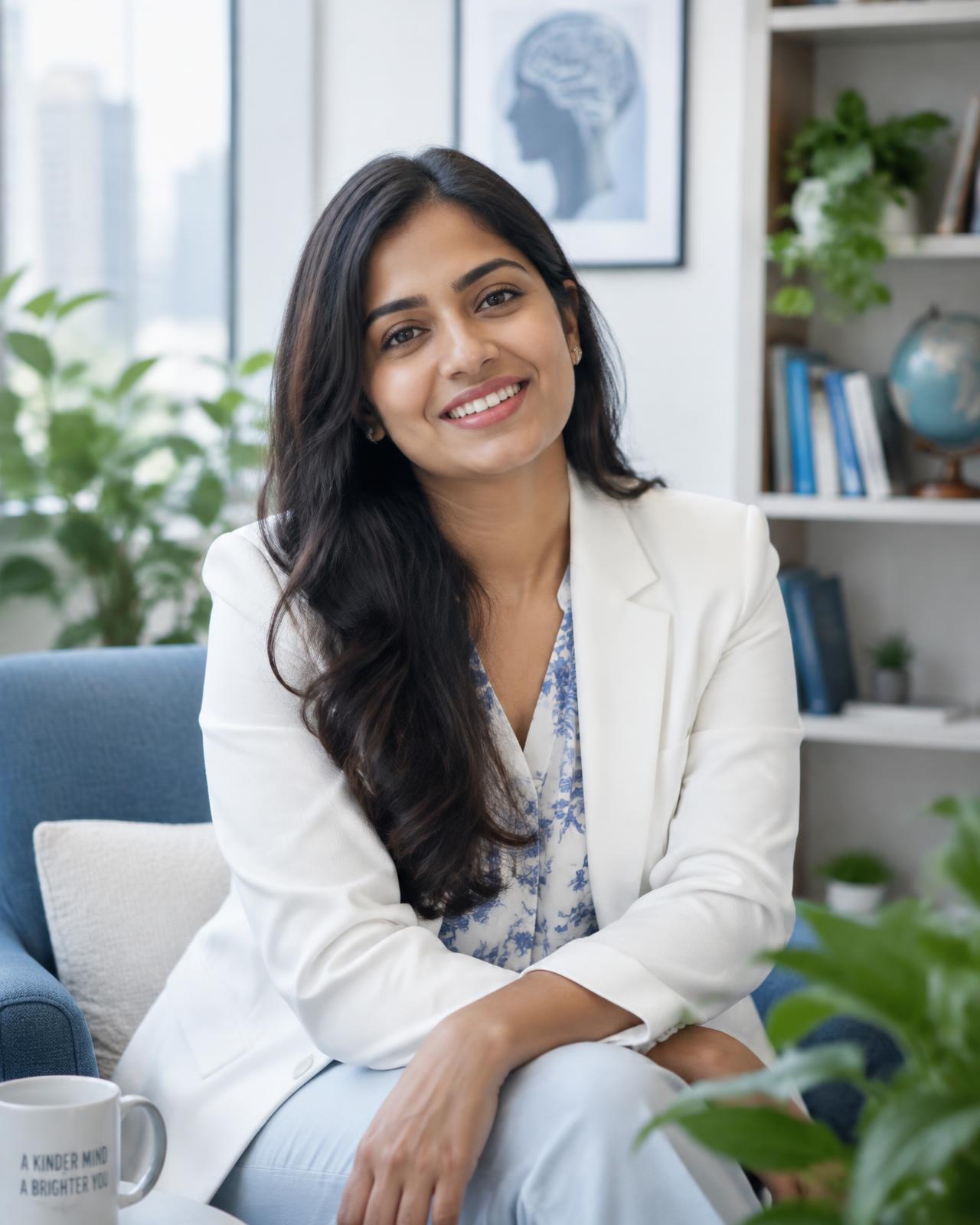 A NIAP counsellor in a consulting room